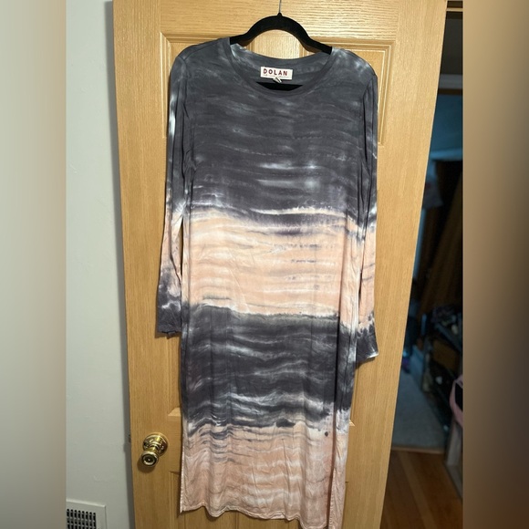 Anthropologie Dolan Trina Tie-Dye Midi Dress Women’s Size Small Long Sleeves - Picture 6 of 12